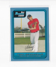 TARJETA DE NOVATO TONY GRANADILLO '06 BOWMAN AZUL PARALELO 1ST BOWMAN SERIE #'D/500