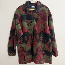 Vintage Early Winters Aztec Fleece Pullover Jacket M Navajo USA Made Rare