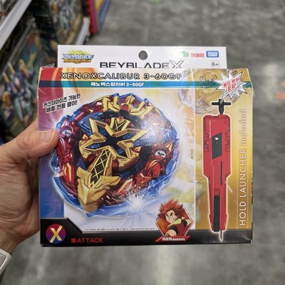   Beyblade X BX-00 Xeno Xcalibur 3-60GF Starter Set Hold Launcher Takara Tomy