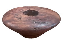 Burl Wood Candle Holder Hand Turned Sculptural