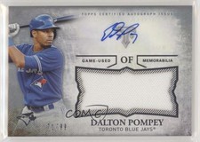 2015 Topps Triple Threads Unity Jumbo Relics 71/99 Dalton Pompey Auto 8p8