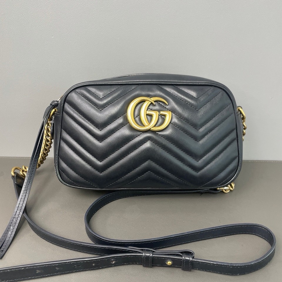 Authentic Pre-owned Gucci GG Marmont Small Camera Bag