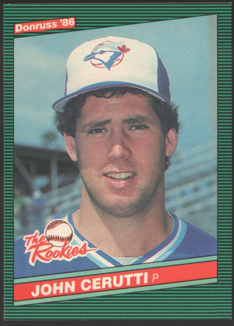 1986 Donruss The Rookies #20 - John Cerutti XRC - Toronto Blue Jays   86-138