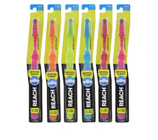 Crystal Clean Firm Adult Toothbrush, 1 Ea - Colors May Vary Pack of 6 