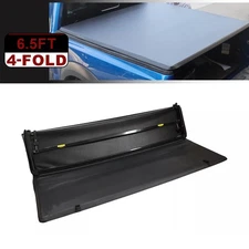 Soft 4-Fold 6.5FT Tonneau Cover For 1999-2007 Chevy Silverado GMC Sierra 1500