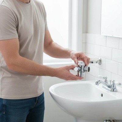 Messing Wasserhahnverteiler Großer Durchfluss Doppelanschluss Hahnadapter