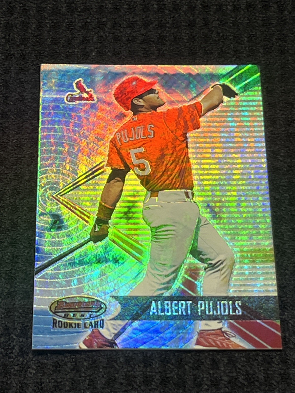 2001 BOWMAN’S BEST ALBERT PUJOLS #174 ROOKIE CARD RC /2999