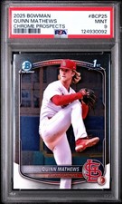 2025 BOWMAN CHROME PROSPECTS #BCP25 QUINN MATHEWS PSA 9