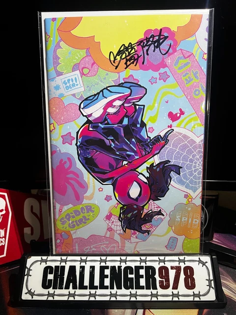 SPIDER-BOY #14 1:50 Rose Besch SIGNED VIRGIN w/ COA