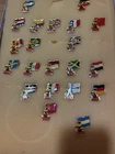 One Vintage Coca-Cola 1984 Olympic Flag Pin France Germany China Argentina New