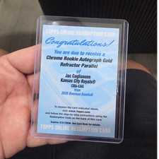 Redemption Topps Bowman Jac Caglianone Royals Chrome Rookie Auto Gold CRA-CAG
