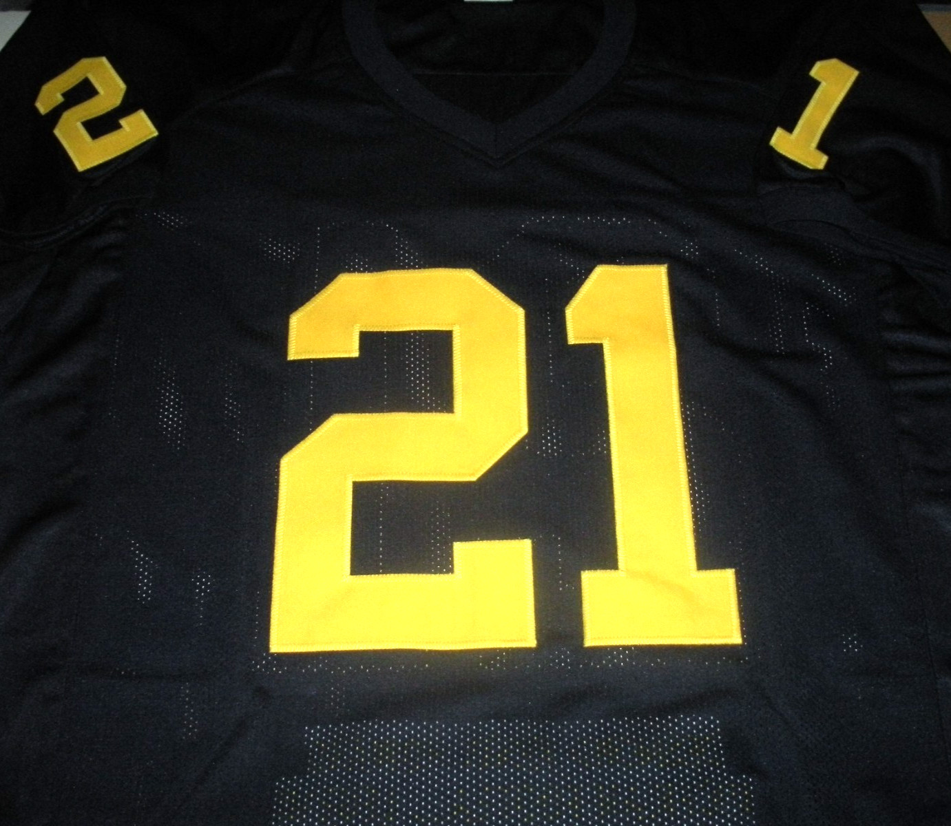 DESMOND HOWARD MICHIGAN WOLVERINES HEISMAN 91 GO  BLUE TRISTAR/COA SIGNED JERSEY