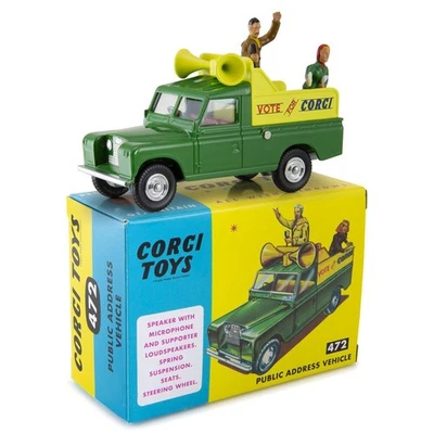 472 Réédition Land Rover 1964 avec Haut parleurs annonces publiques 1/43 CORGI - Photo 1/4