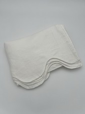 Pottery Barn Kids Scalloped European Linen Crib Skirt White