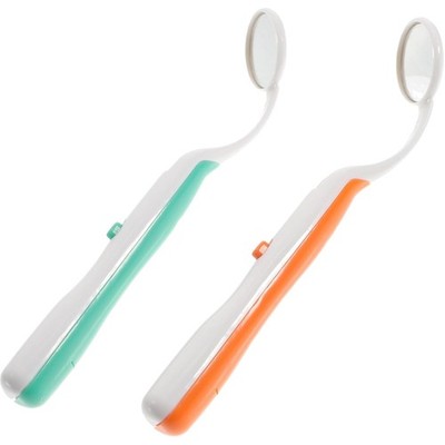 Oral Dental Mirror Mouth Tooth Inspection Mirror with Bright LED Light for De...