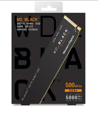 WD_BLACK 500GB SN770 NVMe SSD Internal SSD, Gaming - WDS500G3X0E