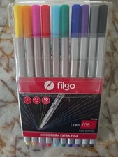 Juego de bolígrafos Filgo Liner microfibra extra fina 0,4 mm 10 colores