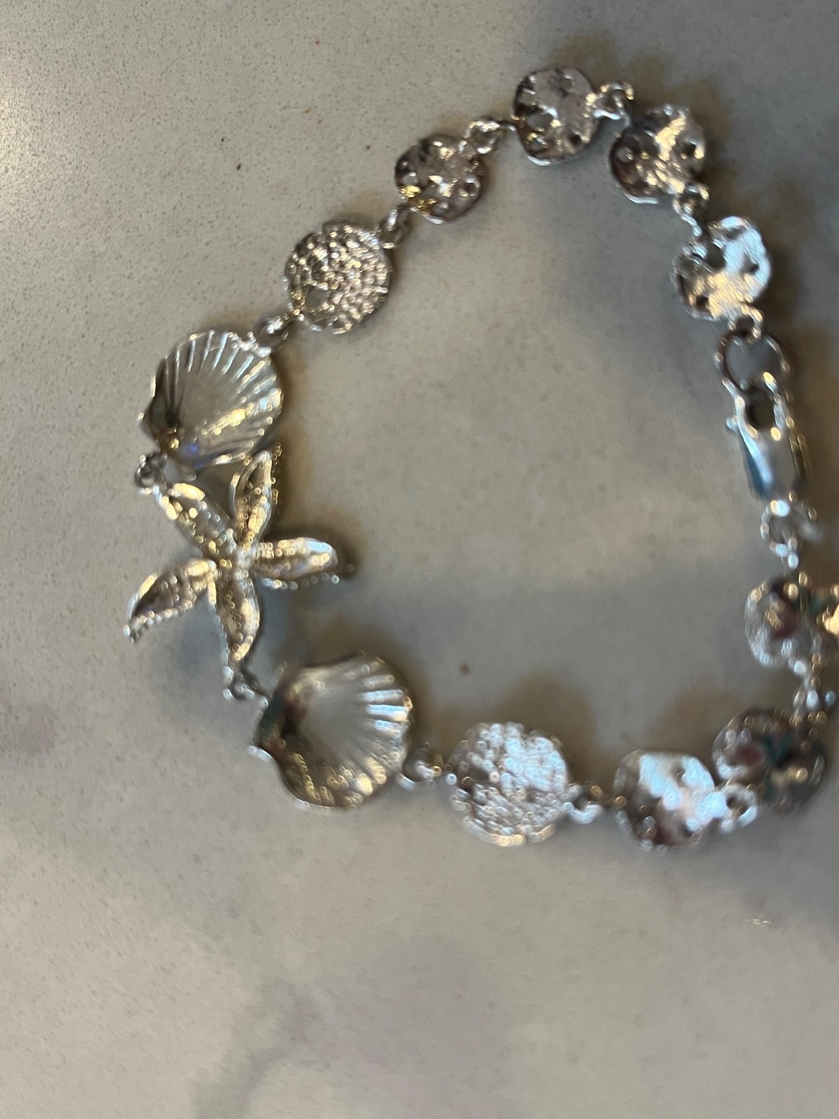 Sterling Silver Seashell Sand Dollar Shell Starfi… - image 6