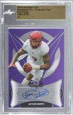 2019 Leaf Valiant Pre-Production Proof Purple Clear 1/1 Jaylen Smith Auto 0e5