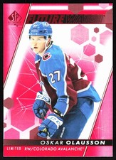 2022-23 SP Authentic Future Watch Red Oskar Olausson Rookie Colorado Avalanche