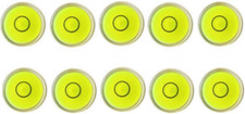 10pcs Bubble Spirit Level Degree Mark, 10x6mm Mini Circular Bullseye Level Incli