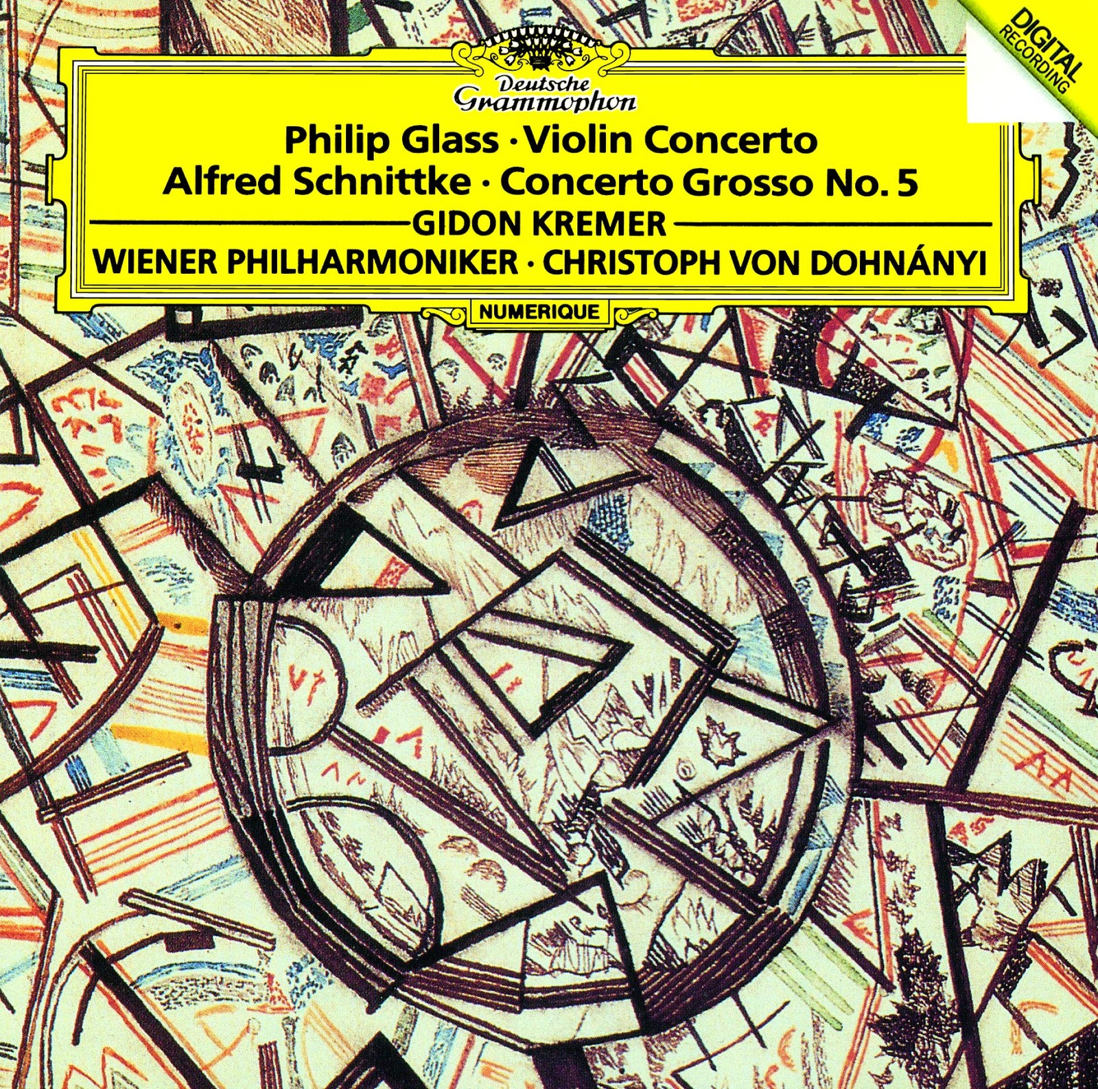 Gidon Kremer Glass Violin Concerto Schnittke Ensemble Concerto No.5 SHM-CD CD