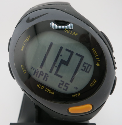 Vintage Nike Triax Bowerman Series Black Digital Watch - WR0083