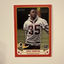 2013 Topps Magic Mini Red 43/50 Chris Thompson #118 Washington Redskins
