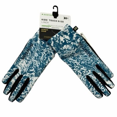 BURTON KIDS TOUCH N GO LNR BLUE BLOTTO TREES br SIZE S UNISEX YOUTH SKI WINTER
