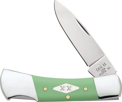 CASE XX KNIFE - {NEW ITEM} - MINT GREEN SYNTHETIC LOCKBACK  #63836 - 3'' CLOSED