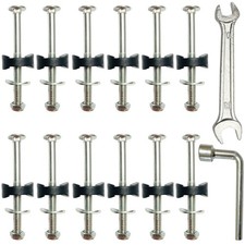 12 PCS Long Trampoline Screws 3.15 Inch, Screw Length: 3.15inch, Silver