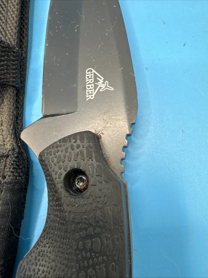 Gerber Profile Series Knife Plain Edge Fixed Drop Point 4" Blade - Image 4 of 4