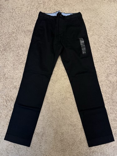 J.CREW Men’s Original Chino Pants In Black, Athletic Slim Fit, 30X32