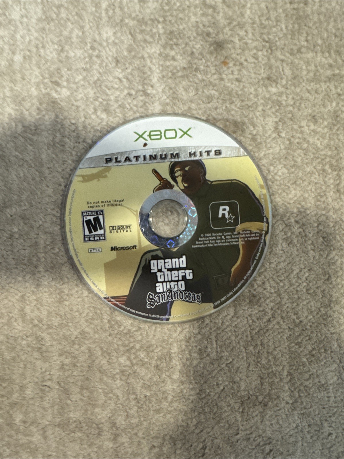 Orginal Xbox Collection Disc Grand Theft Auto: San Andreas Original Xbox Platinum Hits Disc Only | eBay