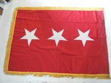 Vintage USMC 3 Star Lieutenant General Flag US Marine Corps