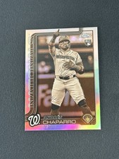 2025 Topps Chrome ANDRES CHAPARRO Sepia Refractor RC #187 Washington Nationals