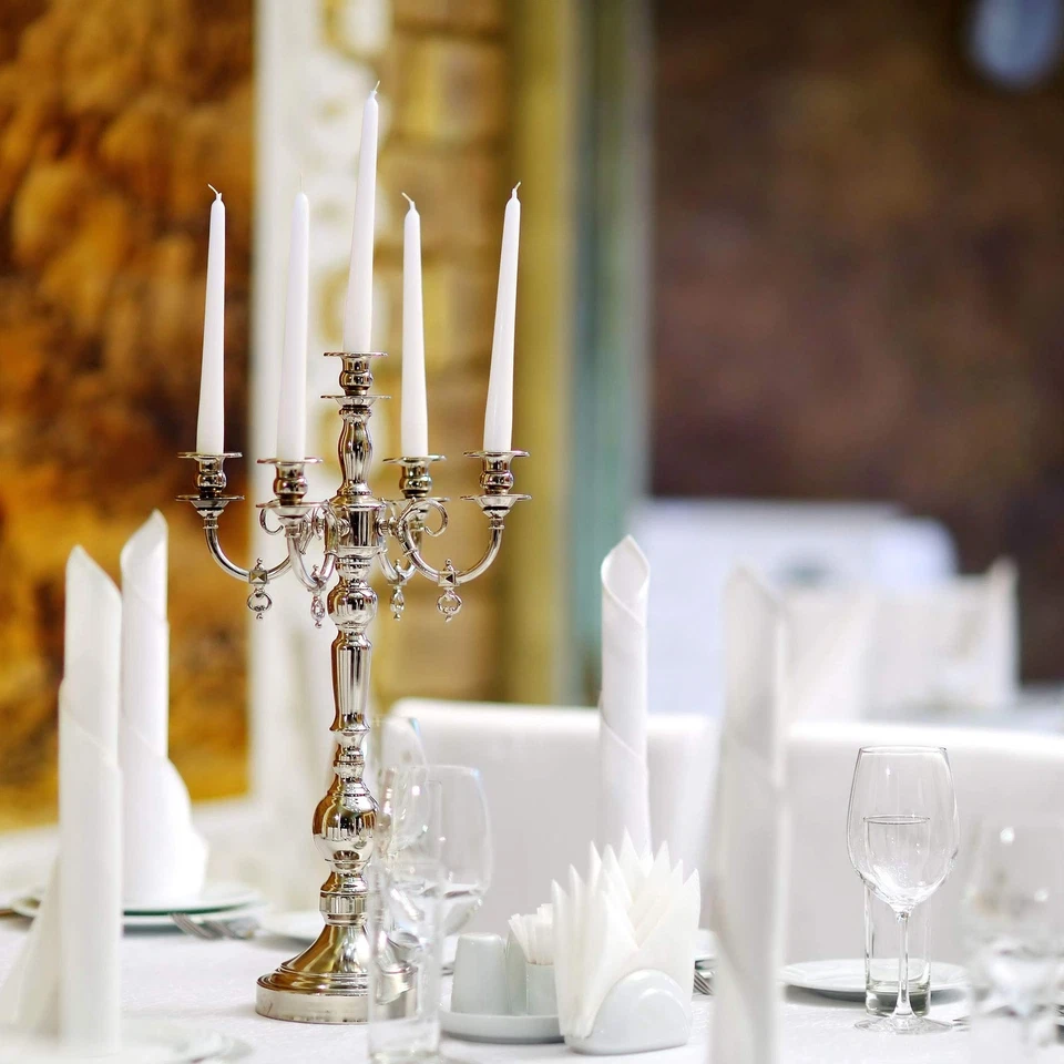 SPAAS Velas Blancas Sin Perfume Palitos - Paquete de 14 Velas Cónicas Sin Goteo - 9" Foto 4 de 4