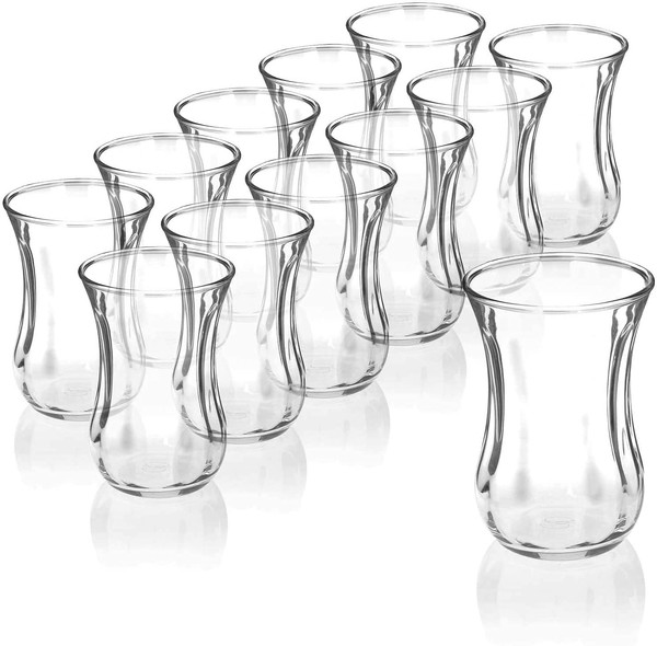 Pasabahce 12Er Cay Bardagi-Set TüRkische TeegläSer Optik-image