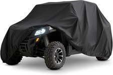 UTV Cover Lightweight Waterproof Outdoor Compatible with 4-6 Seater Black