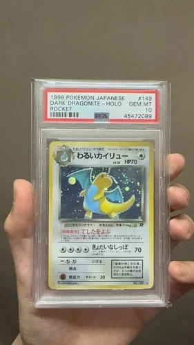 DARK DRAGONITE HOLO PSA 10 1997 POKEMON JAPANESE ROCKET #149 GEM MR44