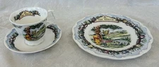 Vintage Royal Doulton Winnie the Pooh The Rescue Salad Plate and Cup and Saucer
