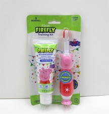 First Firefly Peppa Pig Light Up Kids Toothbrush  Toothpaste Kit 3 mo , Soft