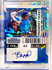 2022 Yiddi Cappe Panini Contenders Prospect Ticket Cracked Ice Auto /23 #PT-YC