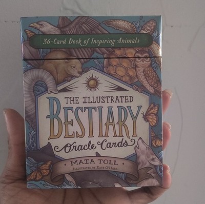 The Illustrated Bestiary Oracle Card Deck by Maia Toll & Kate O'Hara, 36 Cards