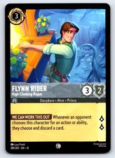flynn rider lorcana card - Reign of Jafar - NEW BEGINNING Whenever you discard 1 character card during your turn FLYNN RIDER Charming Rogue NM-MINT