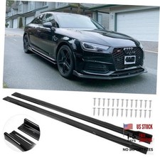 Universal Side Skirts for Car,2M 86.6" Side Skirt Extension 86.6"-Gloss Black