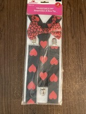 Hearts Bow Tie and Suspender Set