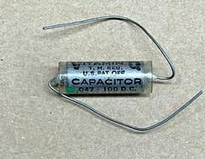 Sprague VITAMIN Q CAPACITOR 0.047uF/100V Paper in oil Tone control capacitor
