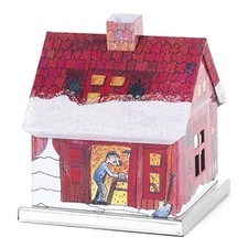 Knox Red Metal Christmas Smoker House with Carpenter Incense Smoker 2.4 Inch New