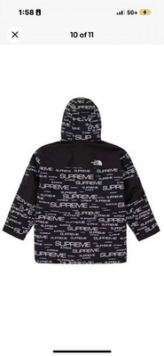 Supreme x The North Face Coldworks 700 Fill Down Parka Jacket Black Size Medium